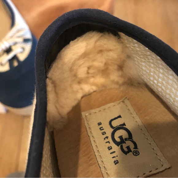 Ugg Navy and Ivory Slip On Flats - Size 9 - Picture 13 of 15